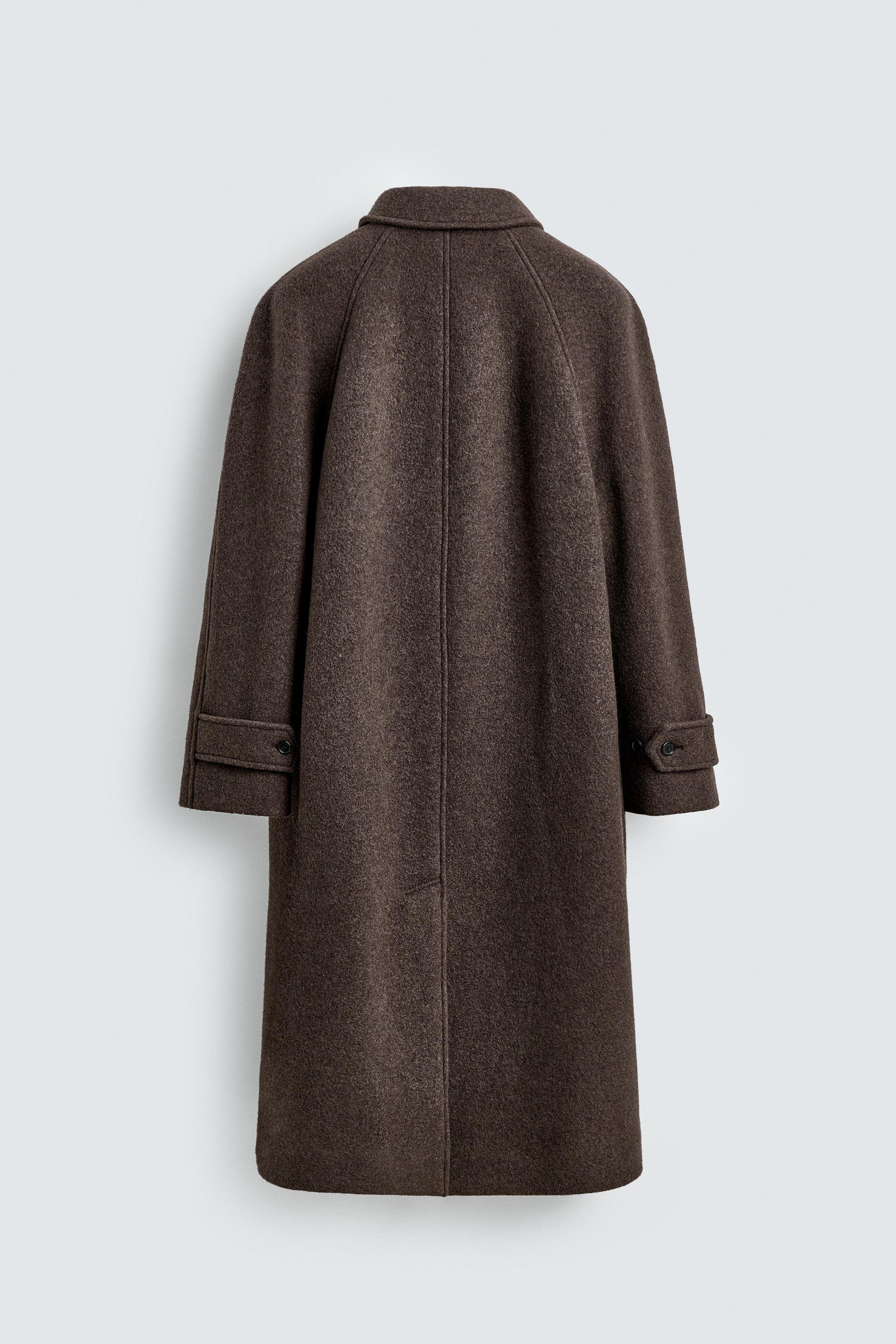 DOUBLE BREASTED MANTECO® WOOL BLEND COAT AARON LEVINE X ZARA