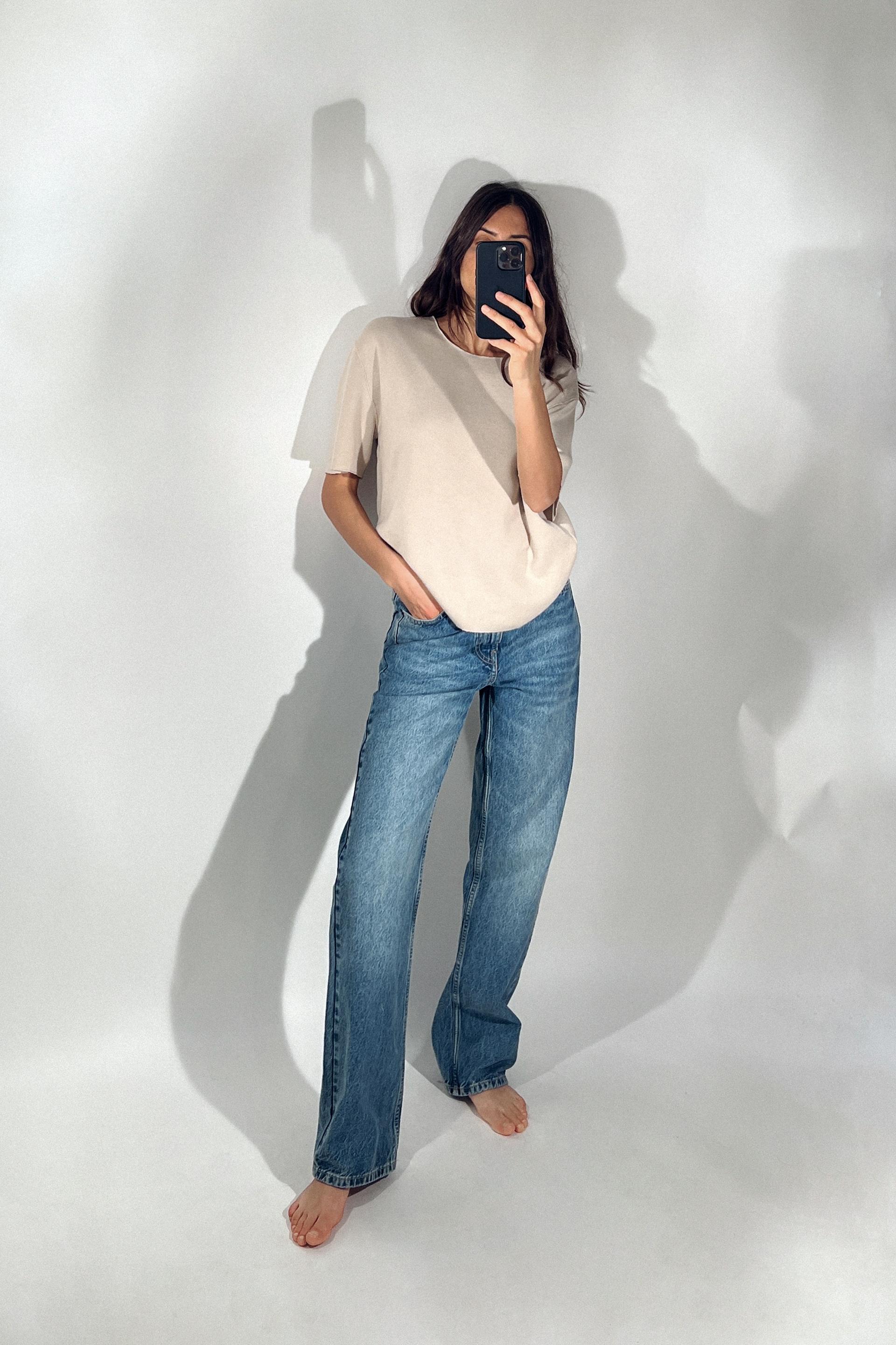 JEANS Z1975 RECTOS TIRO ALTO FULL LENGTH Azul medio ZARA España