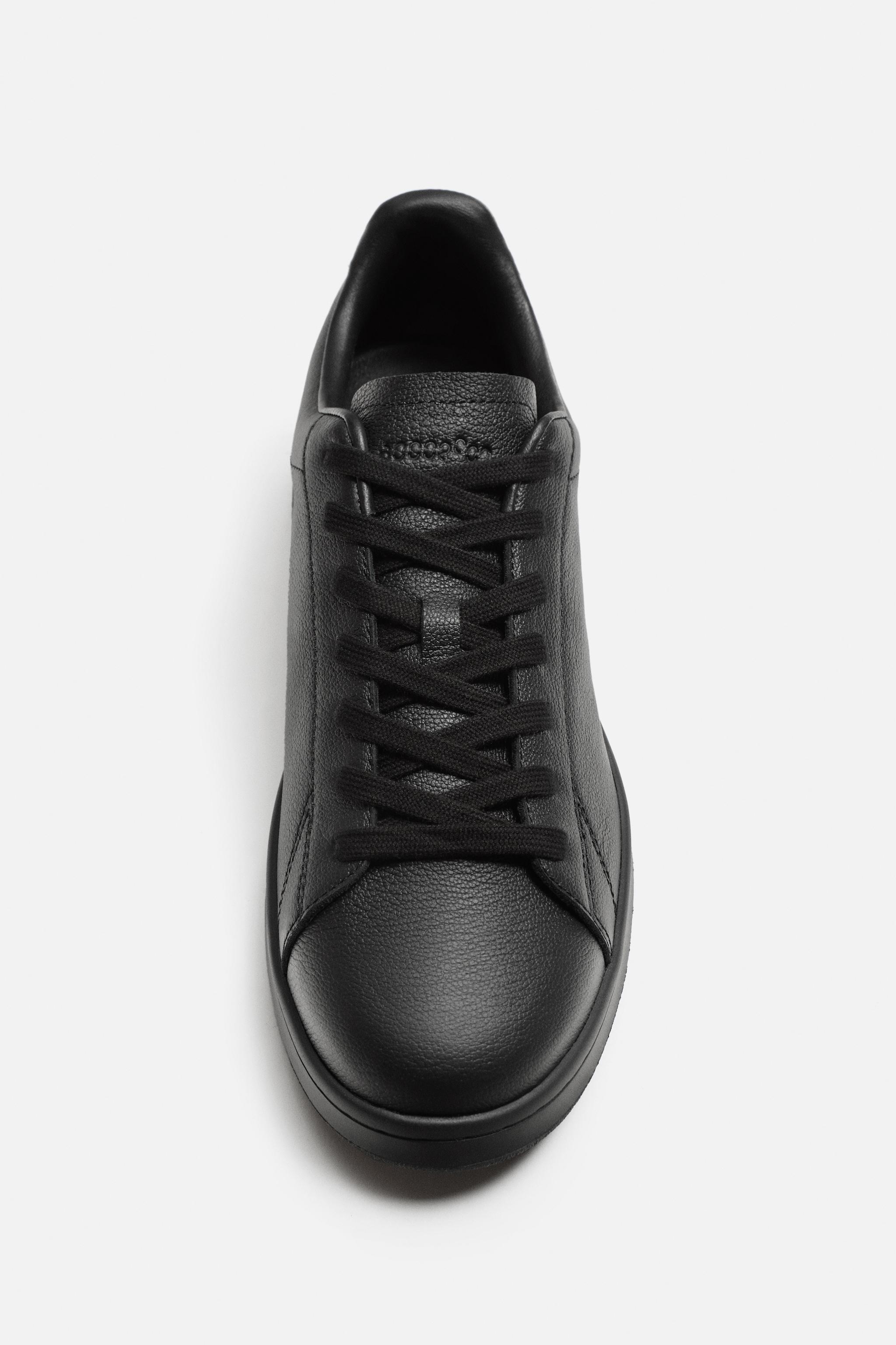 レザースニーカー - ブラック | ZARA Japan / 日本