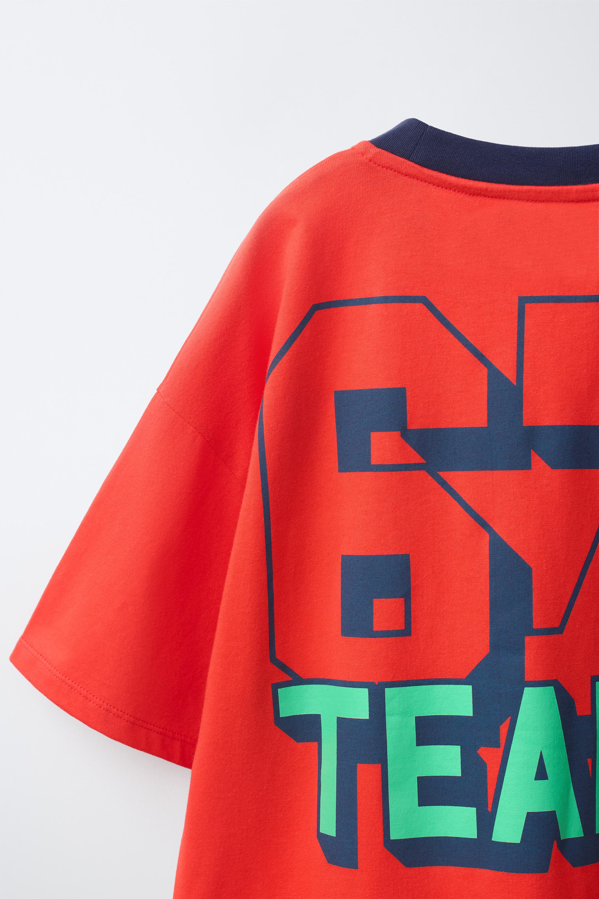 TEAM SIX SEVEN PRINT T-SHIRT - Red | ZARA Turkey