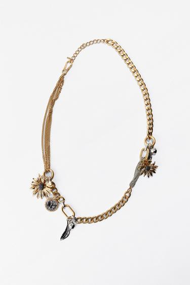 Zara CHARM METAL BELT - Golden