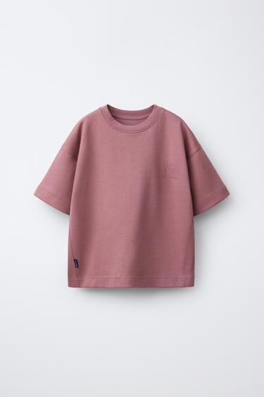 INTERLOCK T-SHIRT AND BERMUDA SHORTS SET - Pale pink by Zara - Image 1