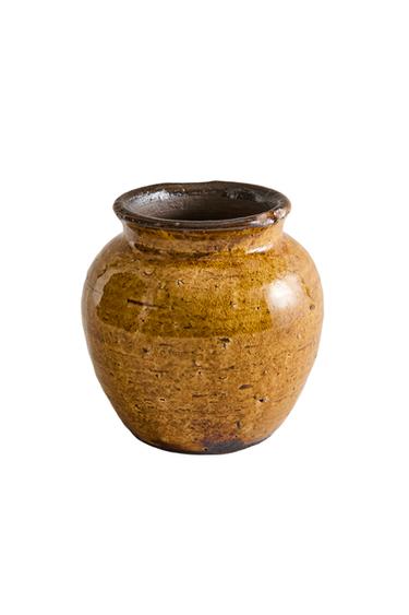 CERAMIC VASE - Mustard by Zara