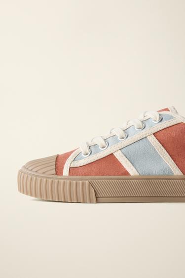 TENNIS CRÉÉES PAR CARAMEL LONDON X ZARA - Rouge de Zara - Image 6