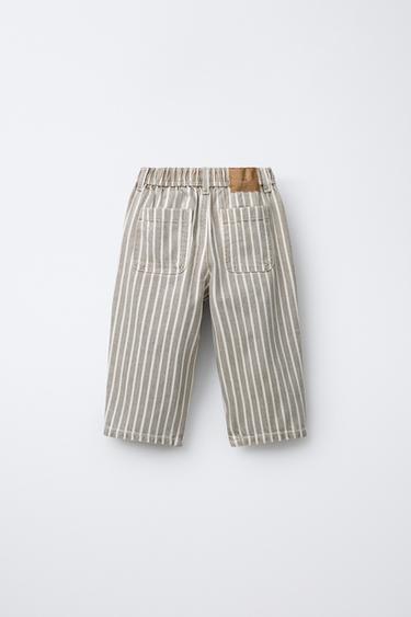 PANTALON BAGGY À RAYURES - Rayures de Zara - Image 1