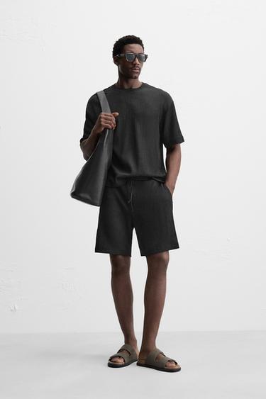 ショートパンツ (ブラック・黒) | メンズ | 最新コレクション | ZARA 日本