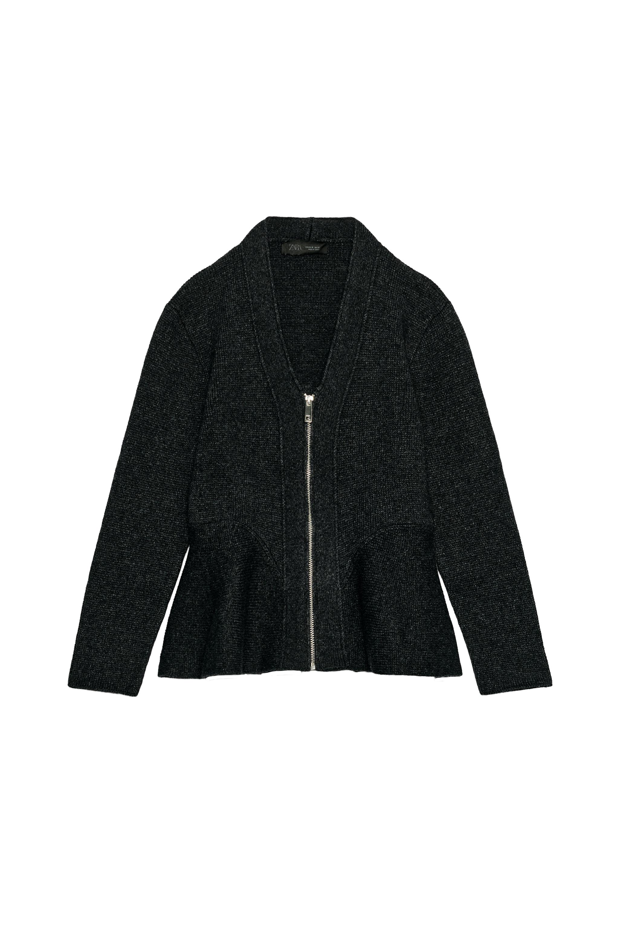 CHAQUETA CON LANA PEPLUM