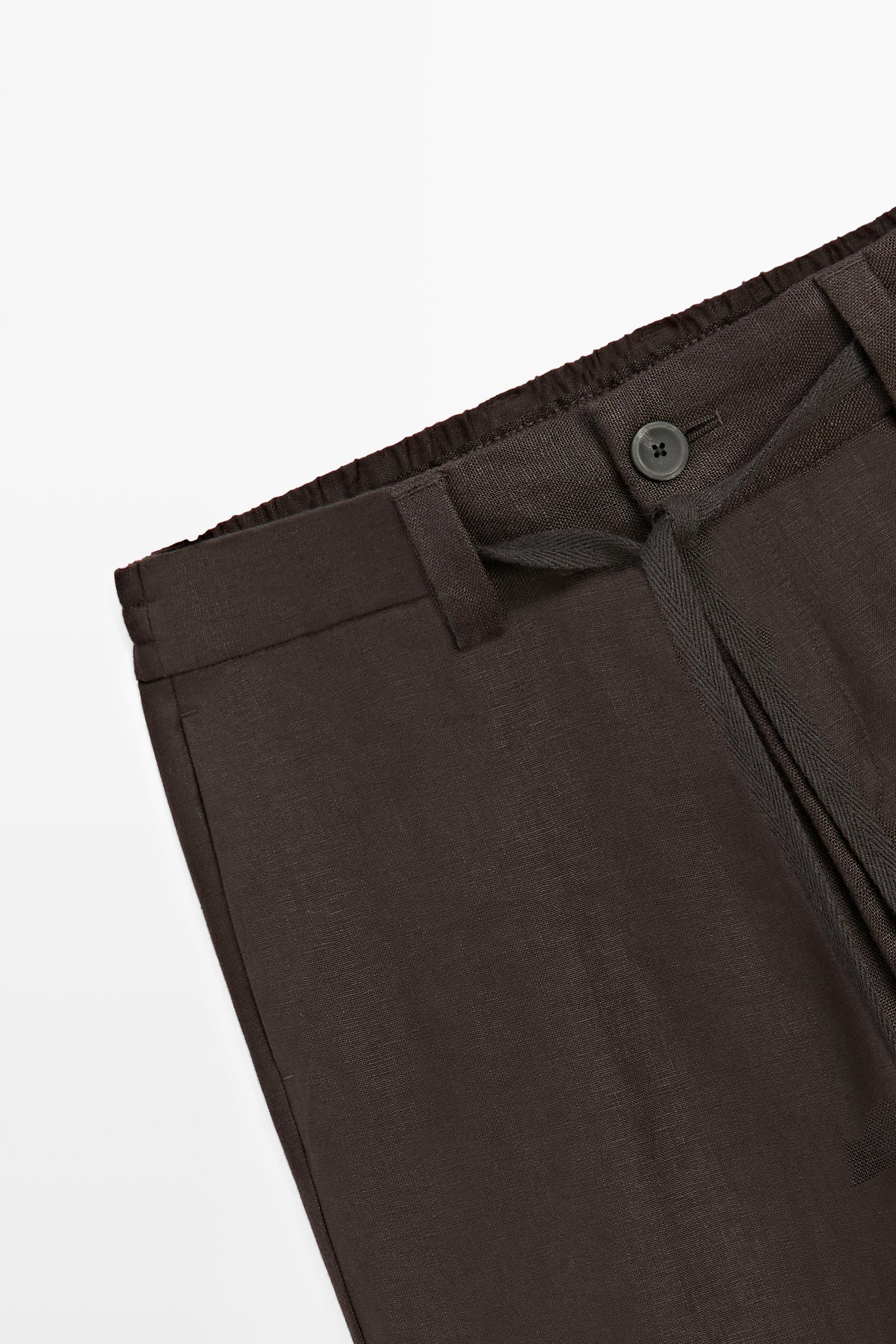 Total look 100% linen pants