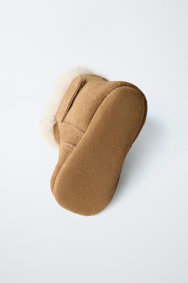 BOTTES DOUBLÉES IMPRIMÉ ANIMALIER - Marron | ZARA France