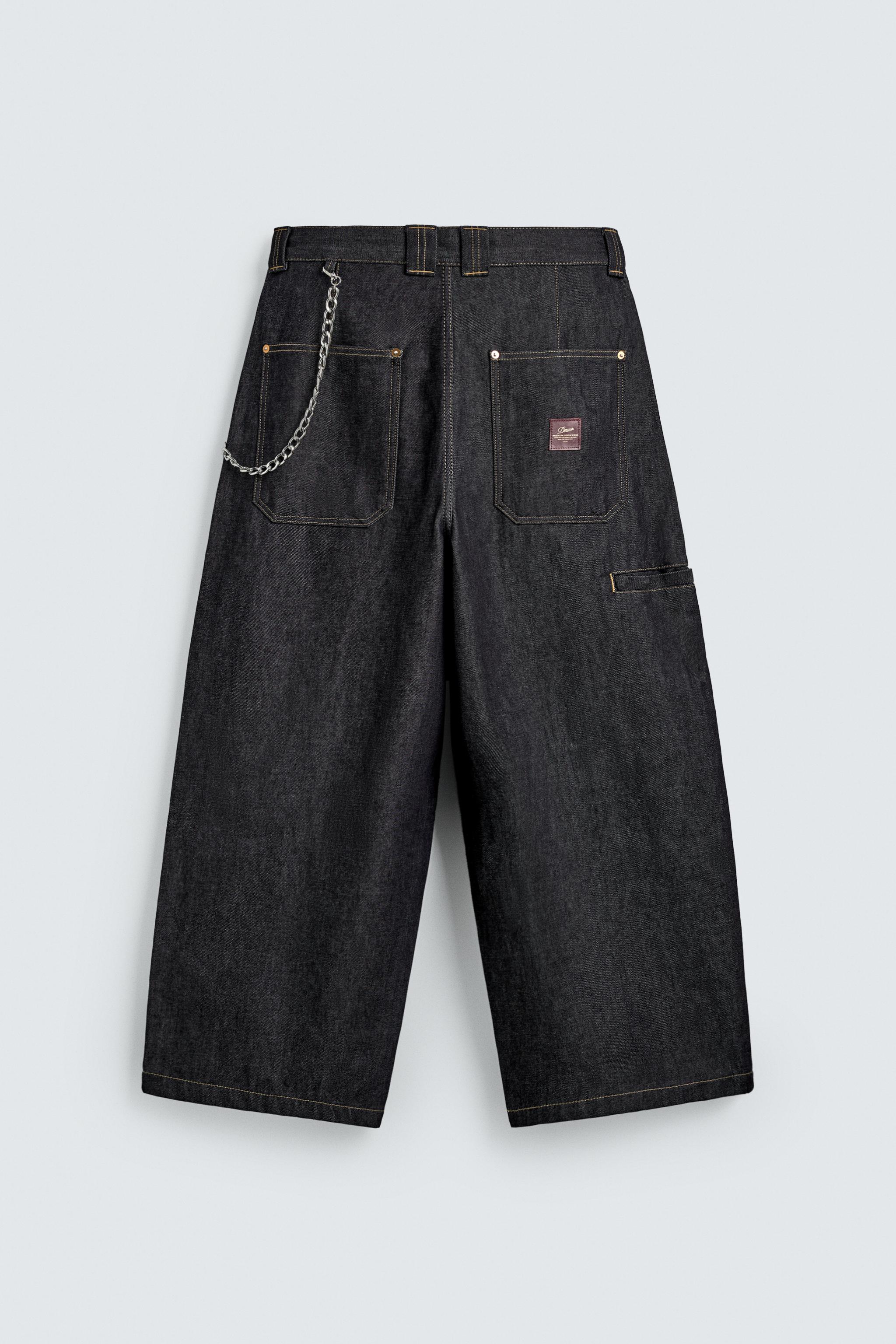 PANTALON BAGGY FIT AVEC CHAÎNE