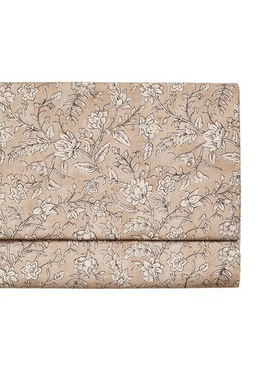 LENÇOL DE CIMA COM ESTAMPA FLORAL - Bege da Zara