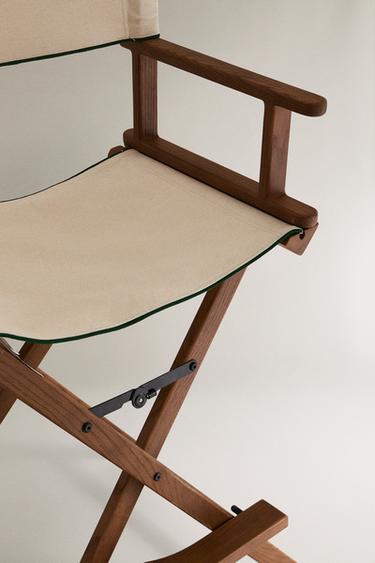 TALL OAK WOOD FOLDING CHAIR - Oyster-white by Zara - Image 2