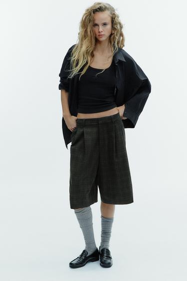 ÁO SƠ MI OVERSIZE VẢI POPLIN - Màu đen từ Zara