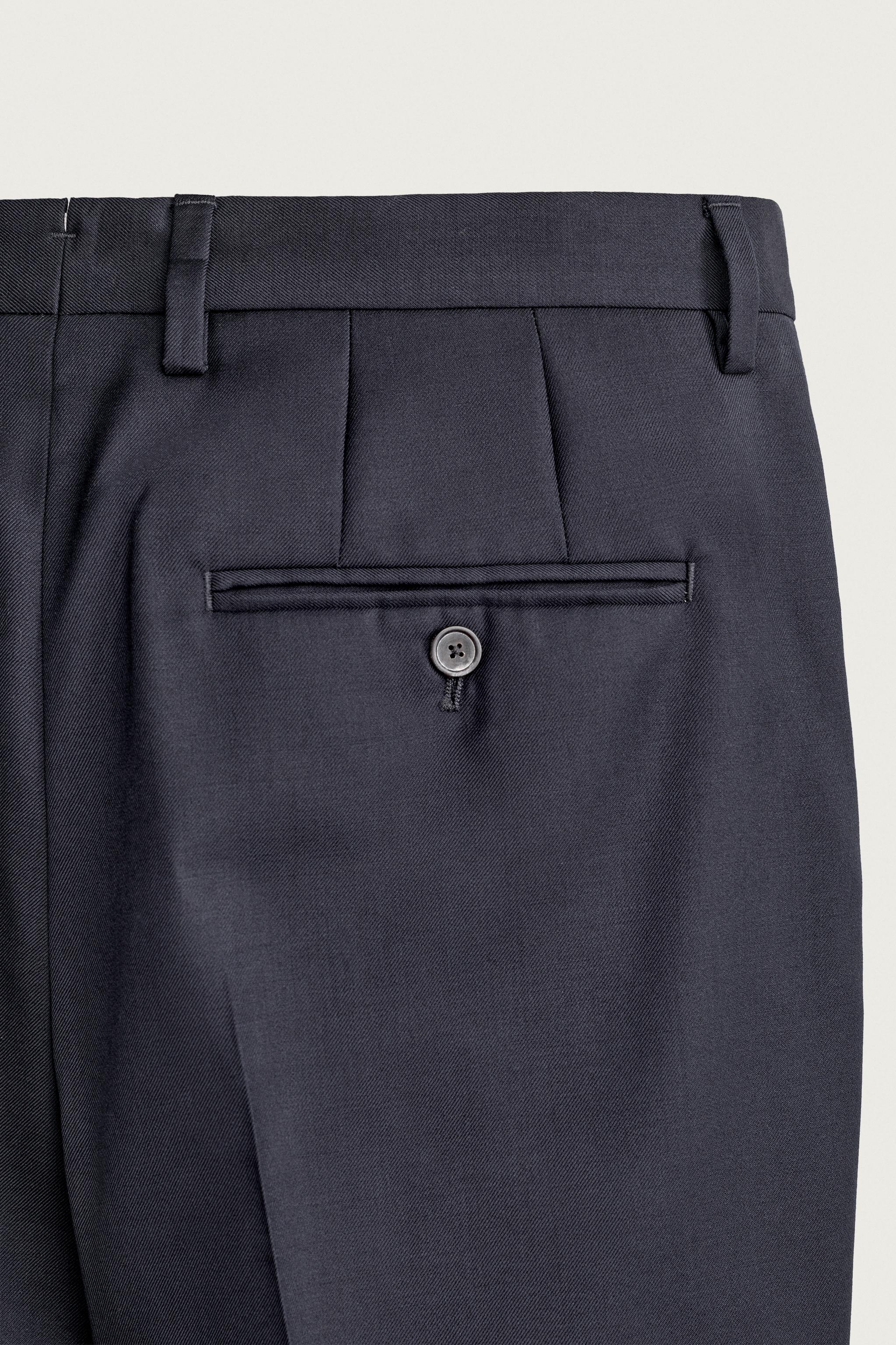 PANTALON DE COSTUME 100% LAINE
