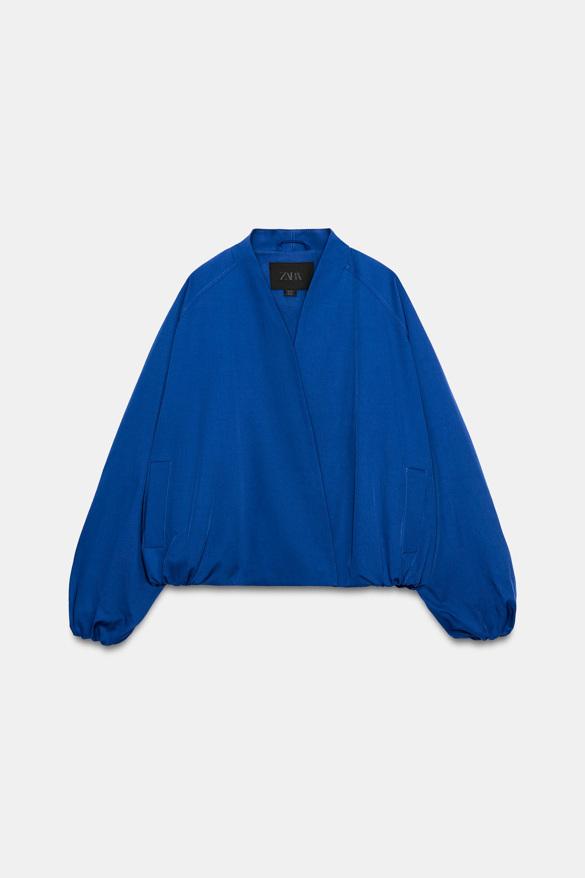 Zara ZW COLLECTION BOMBER CEKET görsel 5