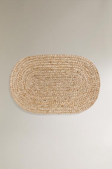 OVAL JUTE DOORMAT - Light beige by Zara