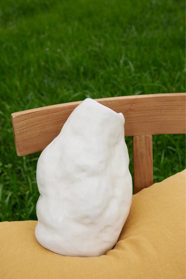 Zara IRREGULAR CERAMIC VASE - White