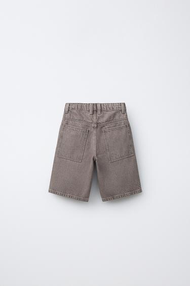 DENIM BERMUDA SHORTS - Mauve by Zara - Image 1