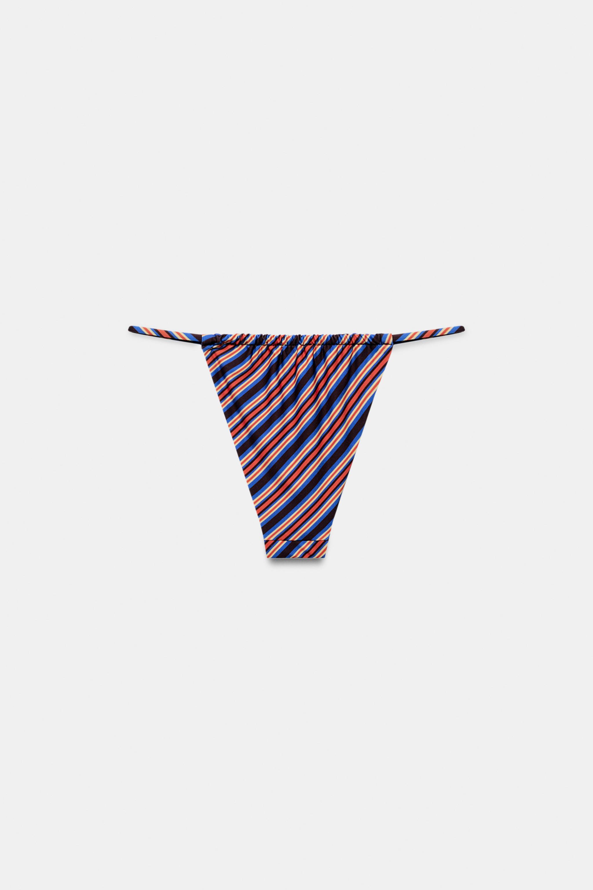 STRIPED BIKINI BOTTOMS