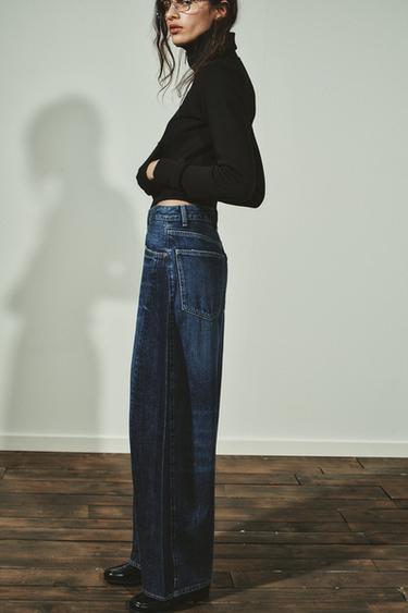 JEAN BALLOON OVERSIZE TRF TAILLE HAUTE - Bleu marine de Zara - Image 2