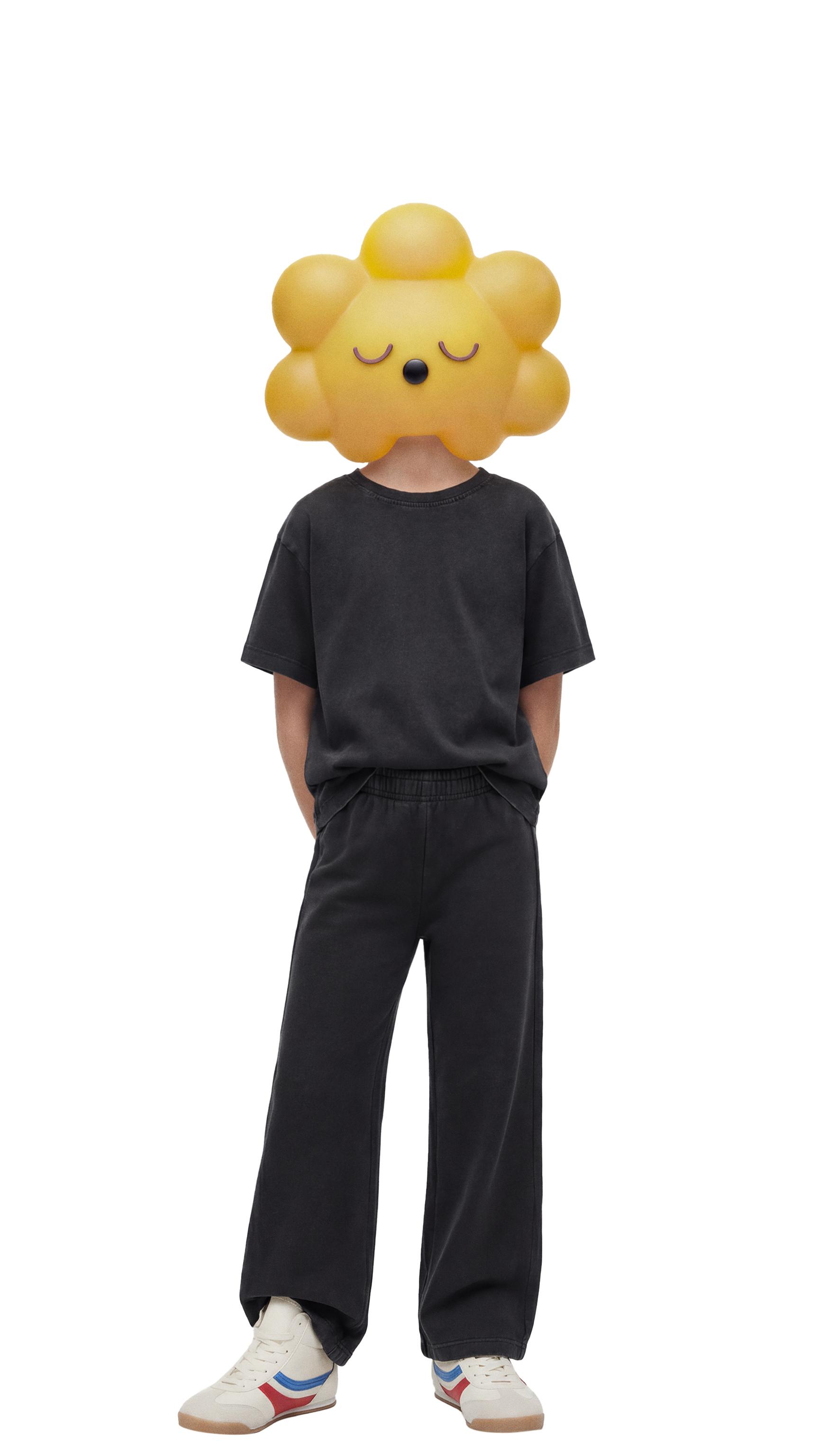 Детские футболки Zara BASIC WASHED EFFECT T-SHIRT