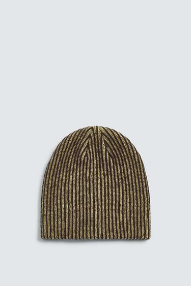 Zara AARON LEVINE X ZARA WOOL BLEND BEANIE - Yellow