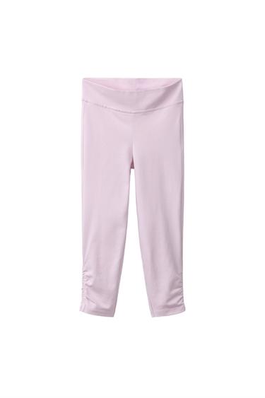GATHERED CAPRI LEGGINGS - Pink by Zara