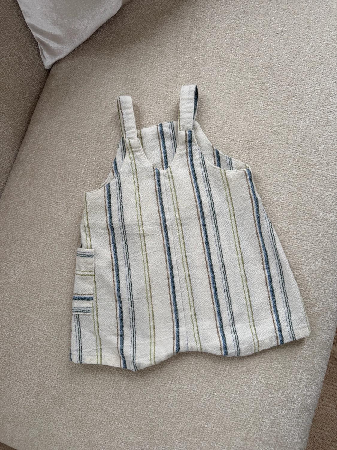 STRIPED OVERALL SHORTS - Image 4