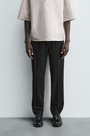PANTALÓN JOGGER BÁSICO - Negro de Zara