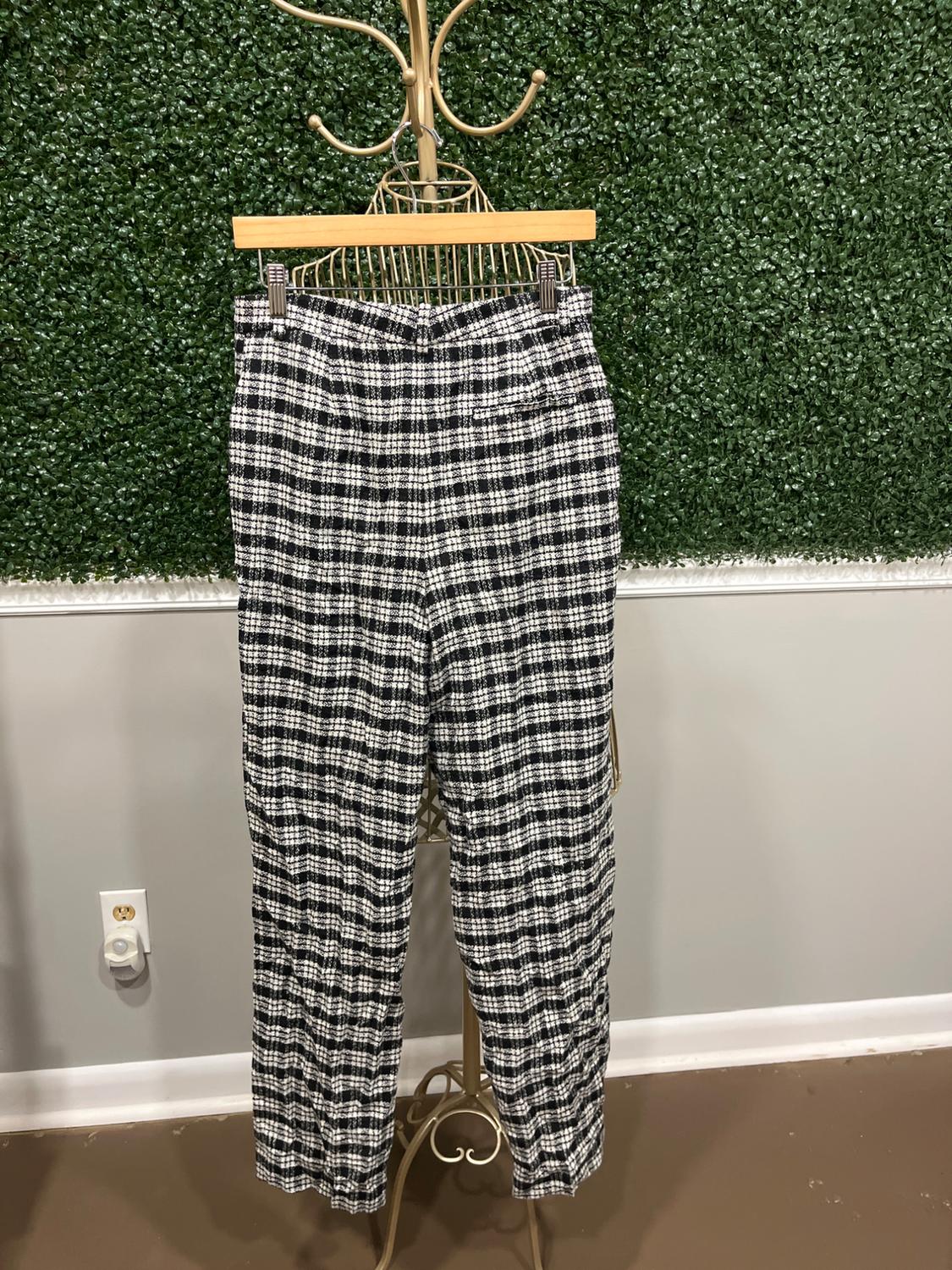 CHECKERED DRESS PANTS WOOL BLEND - Image 2