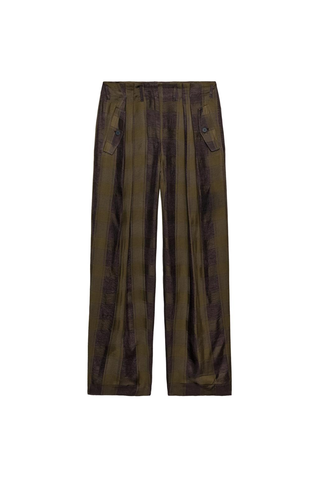 ZW COLLECTION FLOWY PLAID PANTS - image 3