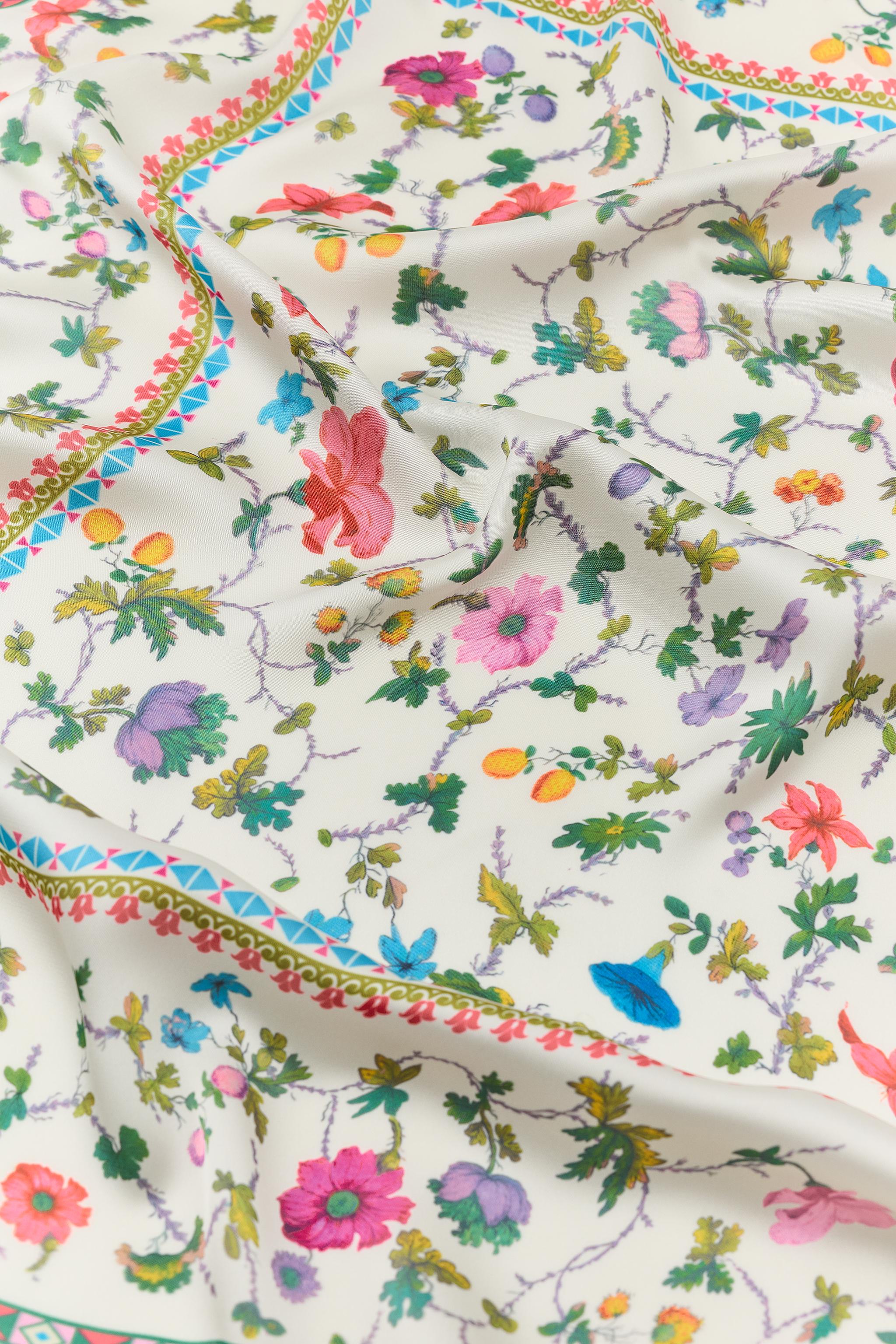 FOULARD BANDANA À IMPRIMÉ FLORAL