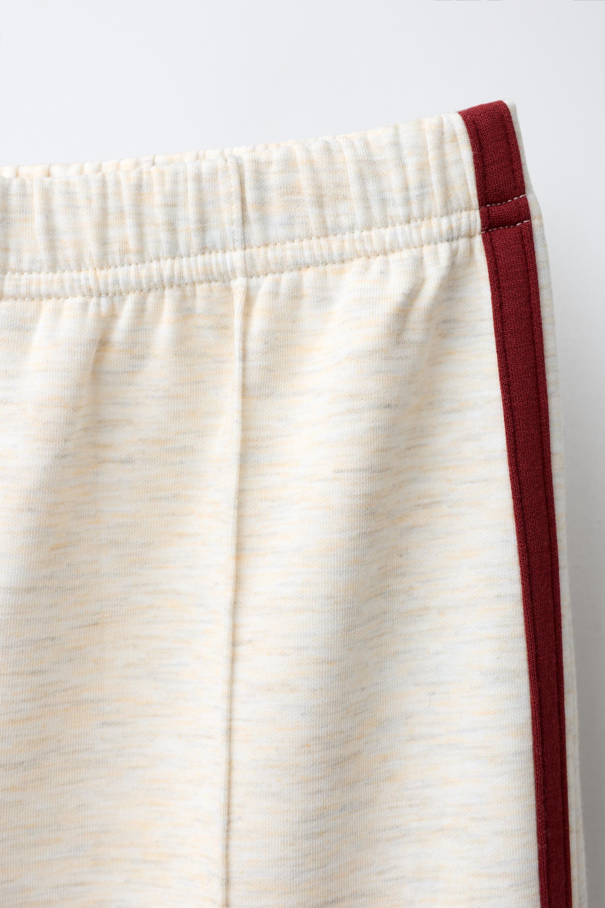 Детские брюки Zara CONTRAST STRIPE WIDE-LEG PANTS — фото 3