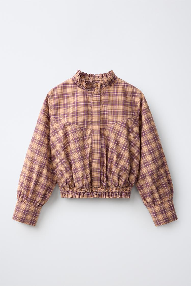 Camisa de cuello alto fruncido 3