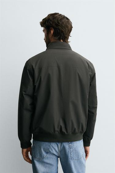 CAZADORA ACOLCHADA WATER REPELLENT - Verde oscuro de Zara