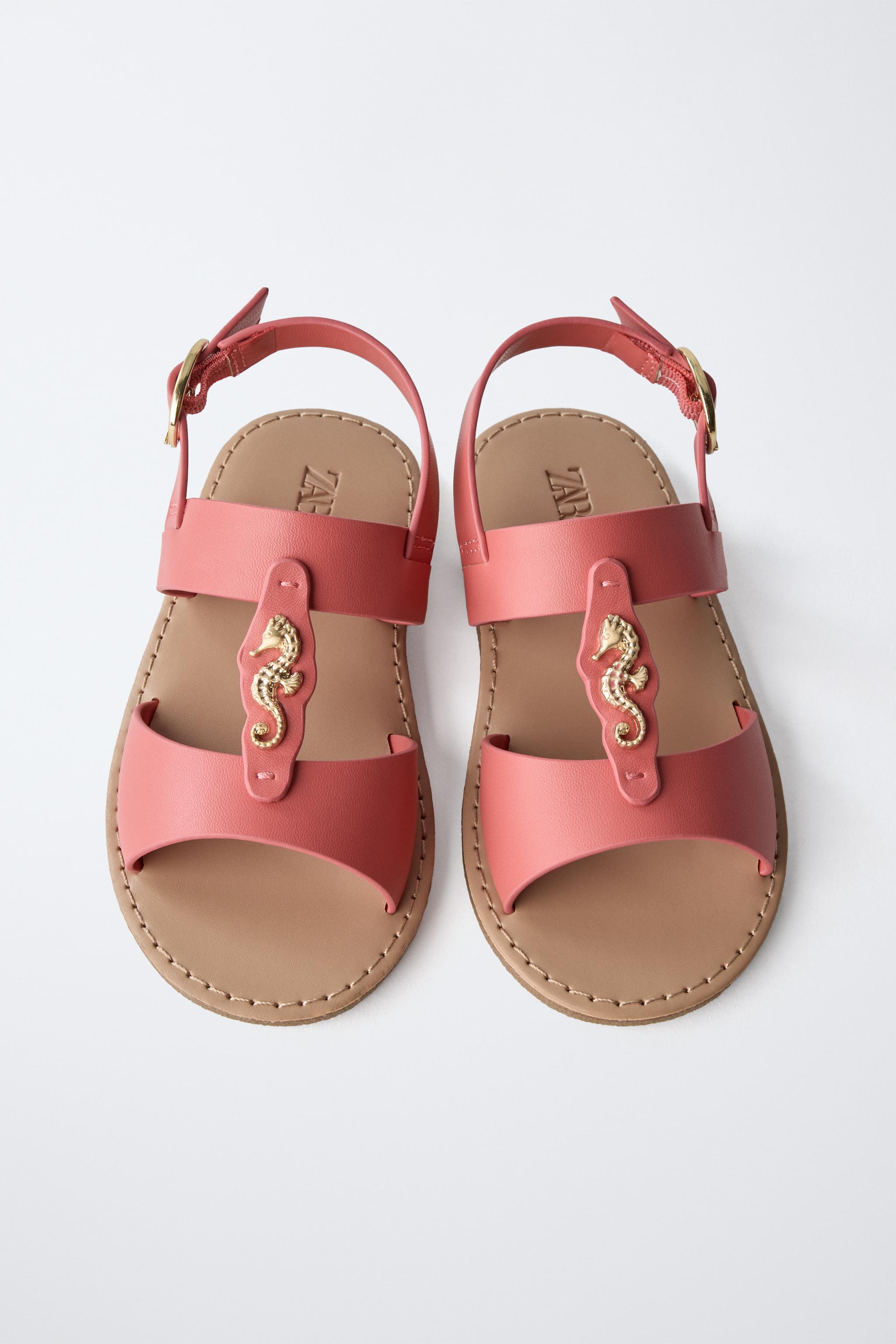 DETAIL SANDALS - Fuchsia | ZARA United States