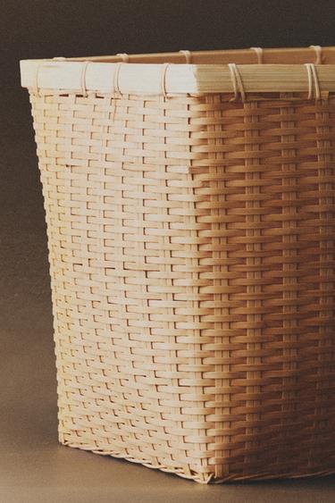CESTA BAMBÚ TRENZADO - Beige claro de Zara