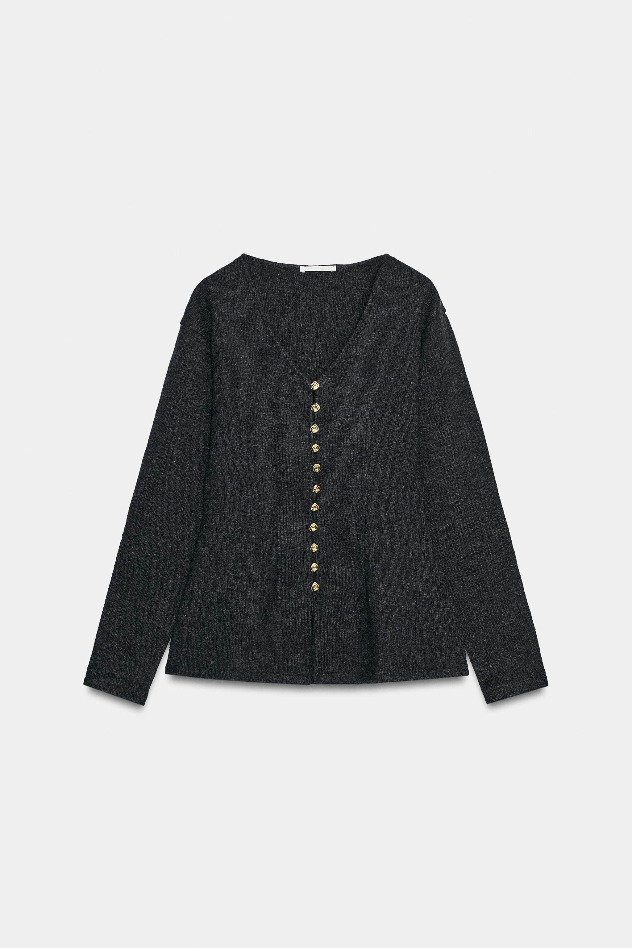 GILET PEPLUM À BOUTONS