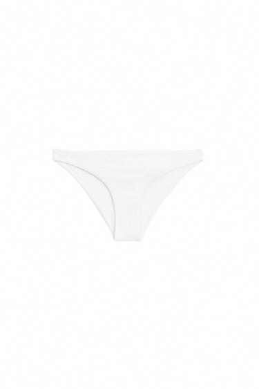 Textured bikini bottoms — Oyster-white 1