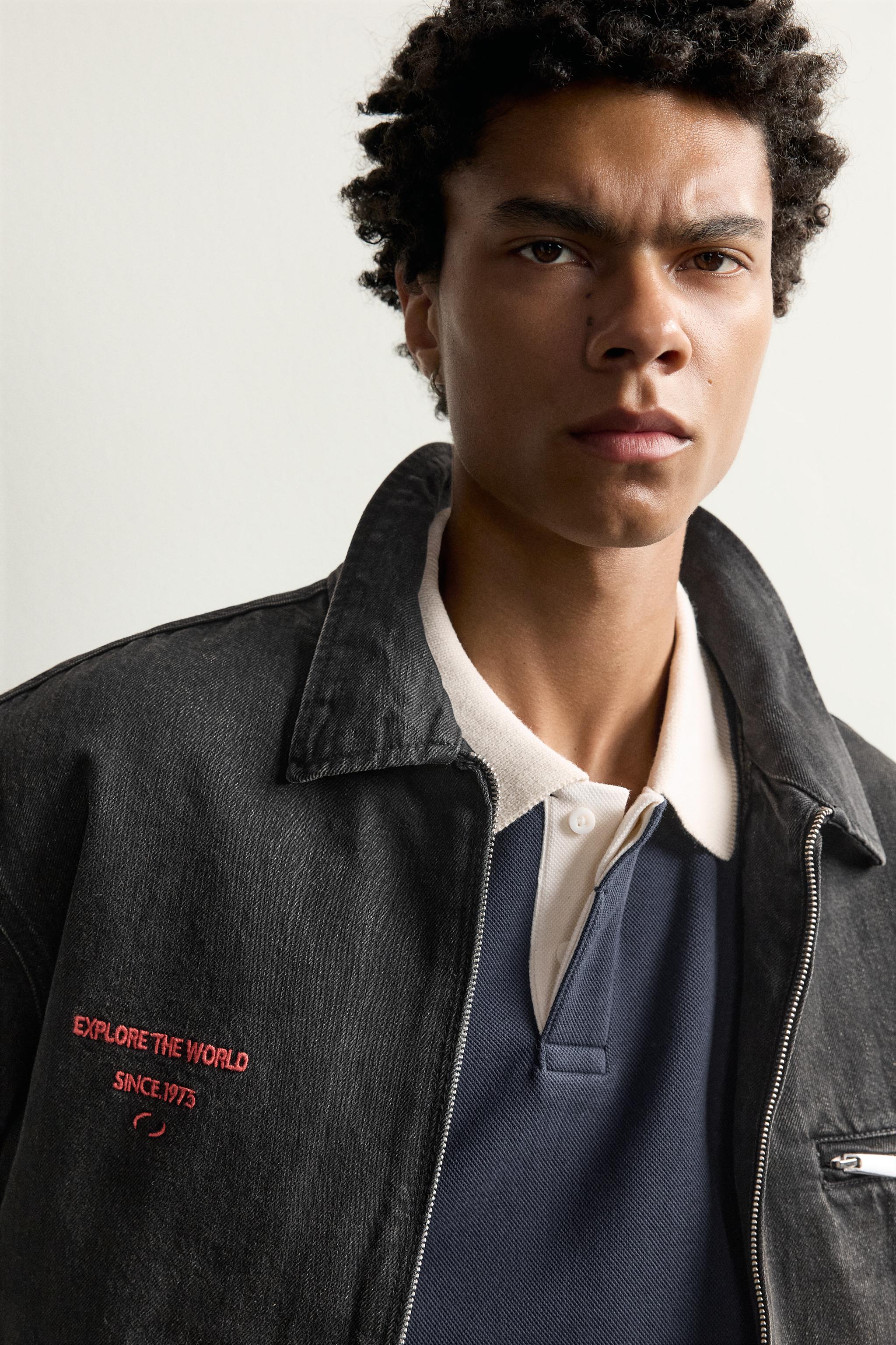 VESTE EN JEAN MATELASSÉE BRODÉE