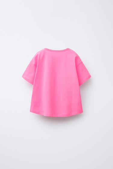 T-SHIRT WITH CITY PRINT - Intense red by Zara - Image 1