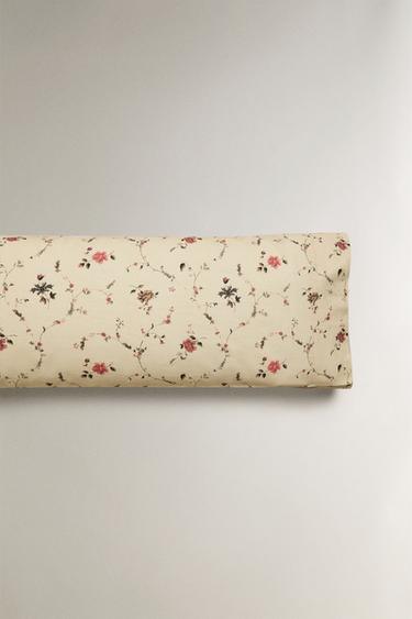 TAIE D’OREILLER COTON LIN FLEURS | KATHARINE POLE - Écru de Zara - Image 4