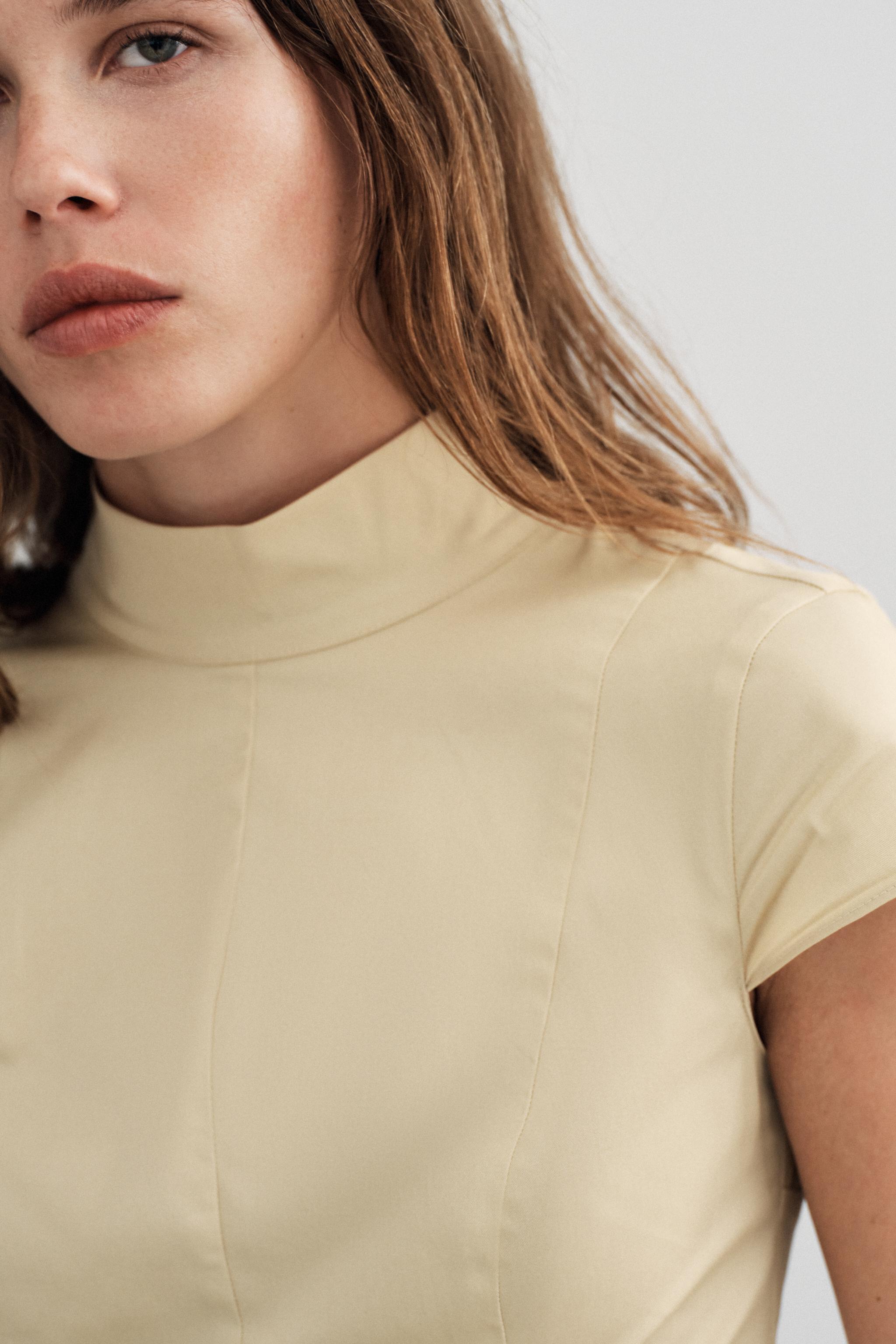 ROBE MI-LONGUE GABARDINE