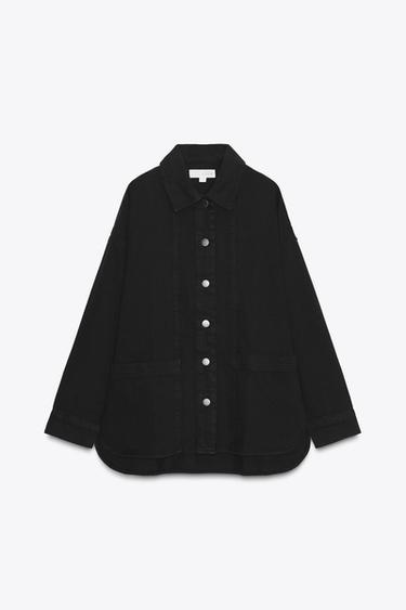 ZW COLLECTION POCKET OVERSHIRT - Black by Zara - Image 0