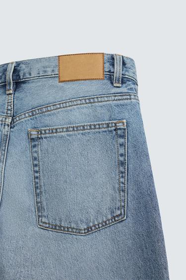 STRAIGHT-LEG JEANS - Mid-blue by Zara - Image 8