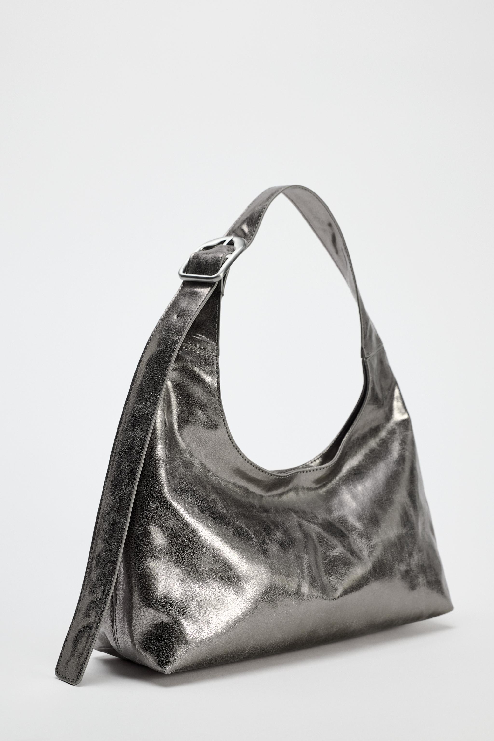 METALLIC MINI BUCKET BAG