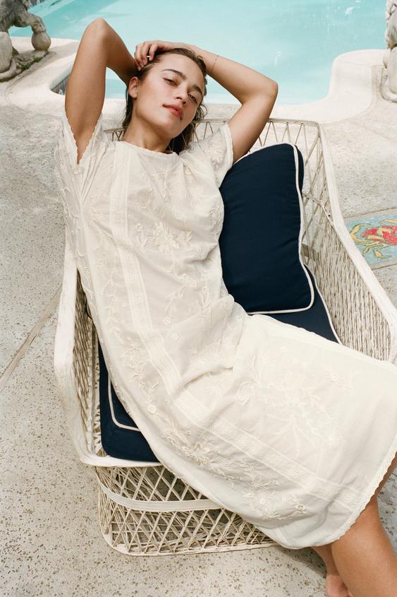 LIMITED EDITION EMBROIDERED BEADED DRESS from Zara - $169