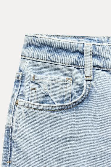 JEANS Z1975 STRAIGHT MIT HOHEM BUND - Hellblau von Zara