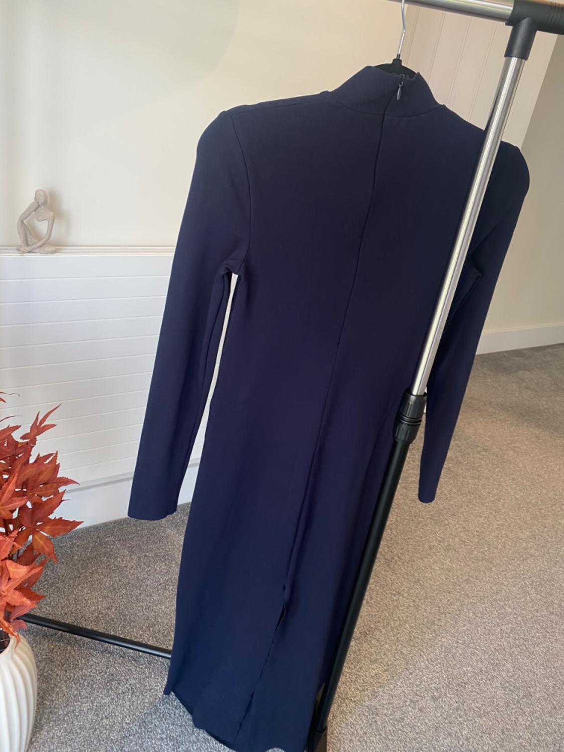 HIGH NECK MIDI DRESS - Image 2