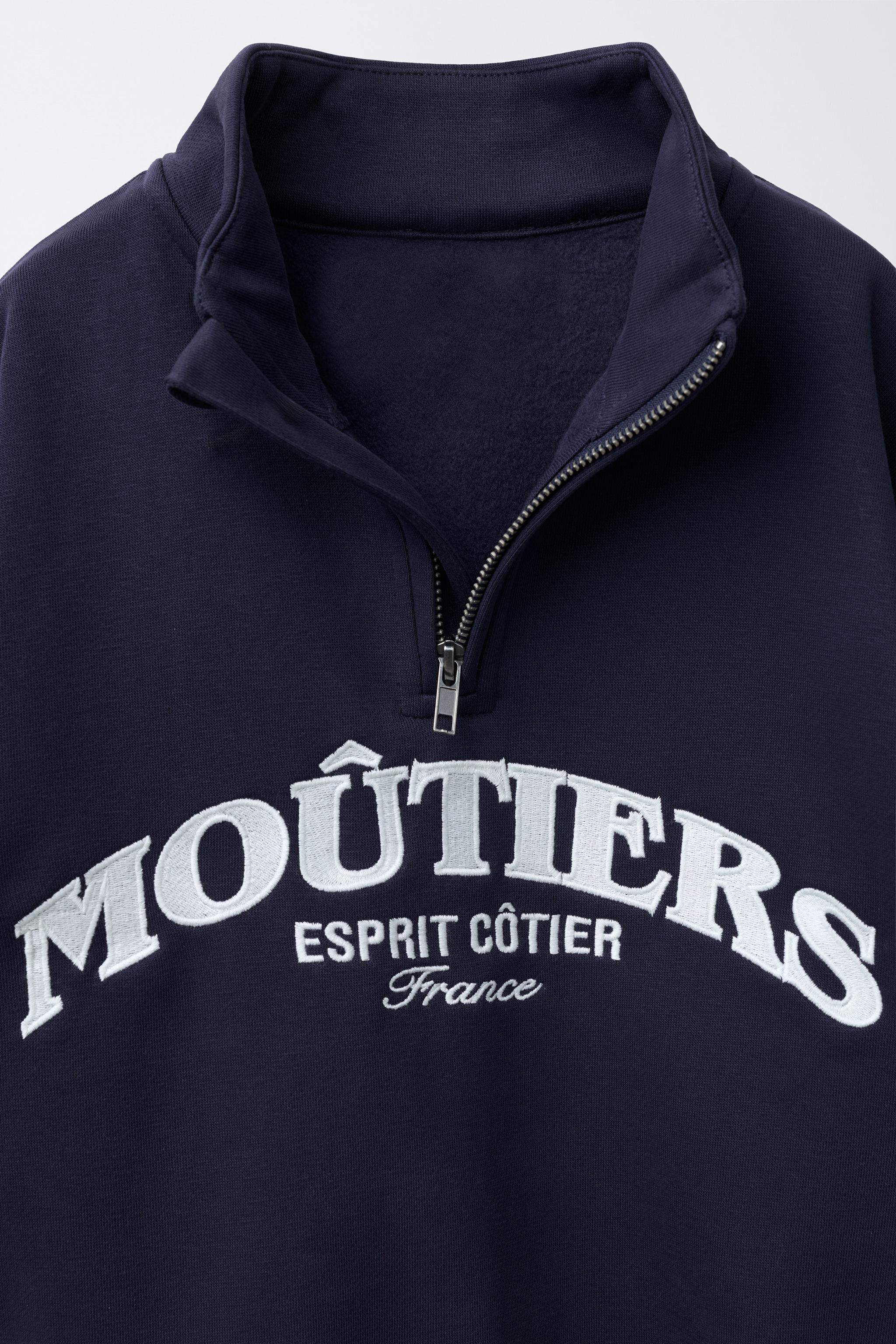 EMBROIDERED TEXT SWEATSHIRT